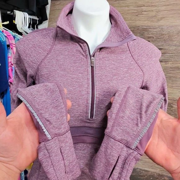 lululemon athletica Purple Half-Zip Workout Top - Picture 9 of 10